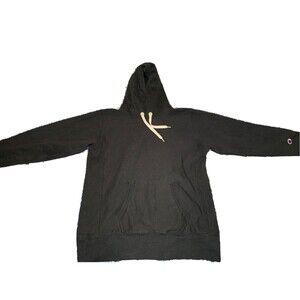 VTG Champion Reverse Weave Hoodie Black Large Women/Children